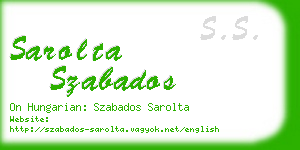 sarolta szabados business card
